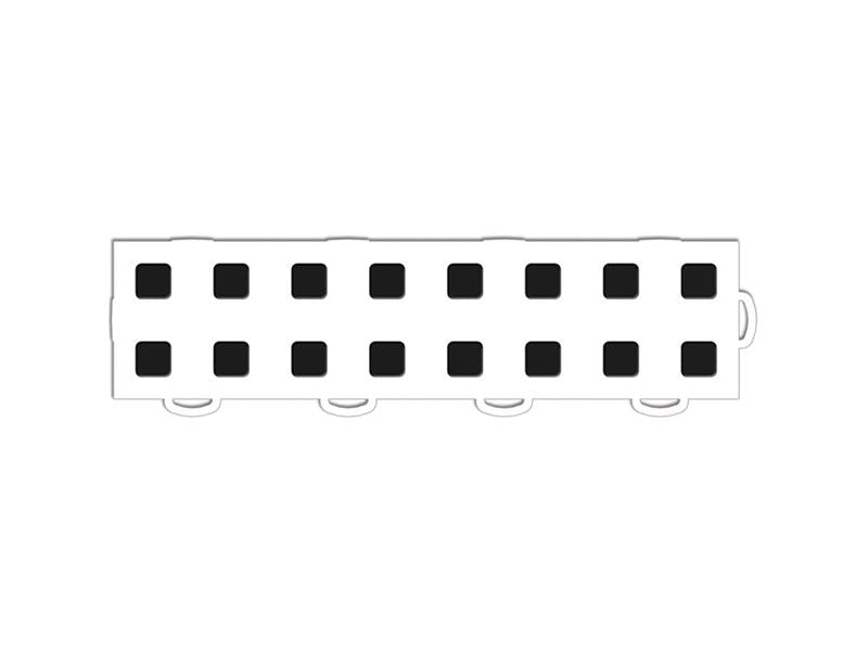 WeatherTech TechFloor - 3in X 12in Tiles(Right Loop) - White/Black **Order in Qtys of 10 Secondary image