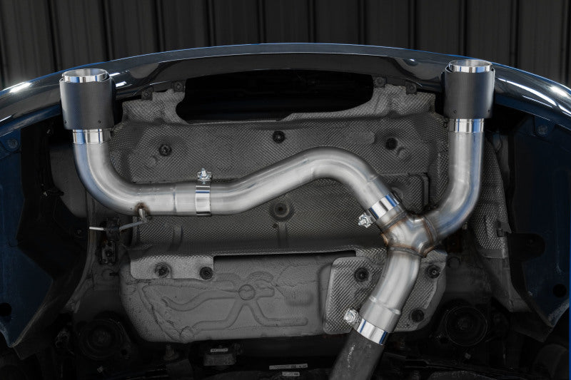 MBRP 17-21 BMW M240I 3.0L 3in Axle Back Dual Rear Exit w/ T304 SS Carbon Fiber Tips (Street Version) Secondary image