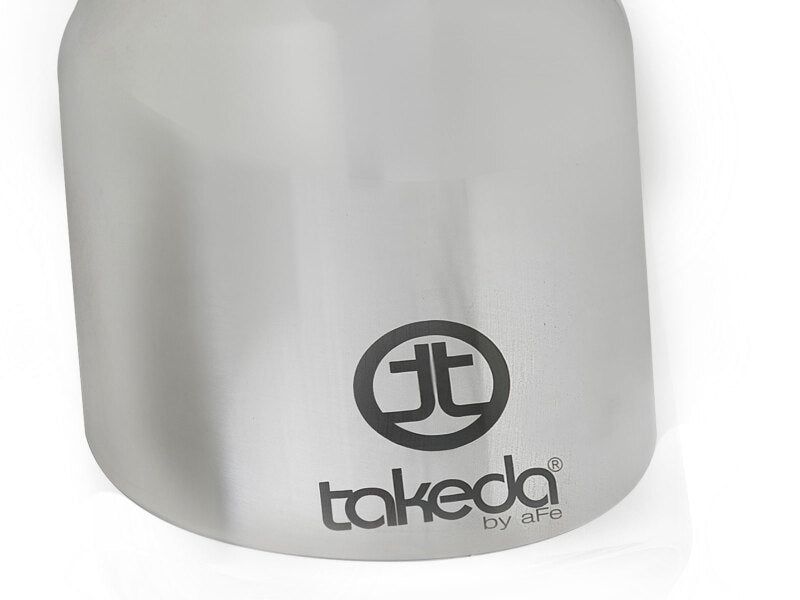 aFe Takeda Universal Exhaust Tip 2-1/2 IN Inlet x 4 IN Outlet x 6 IN L- Polished Secondary image