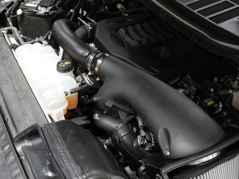 aFe BladeRunner 21-22 Ford F-150 Ecoboost V6-3.5L(tt) Aluminum Hot and Cold Charge Pipe Kit Black Secondary image