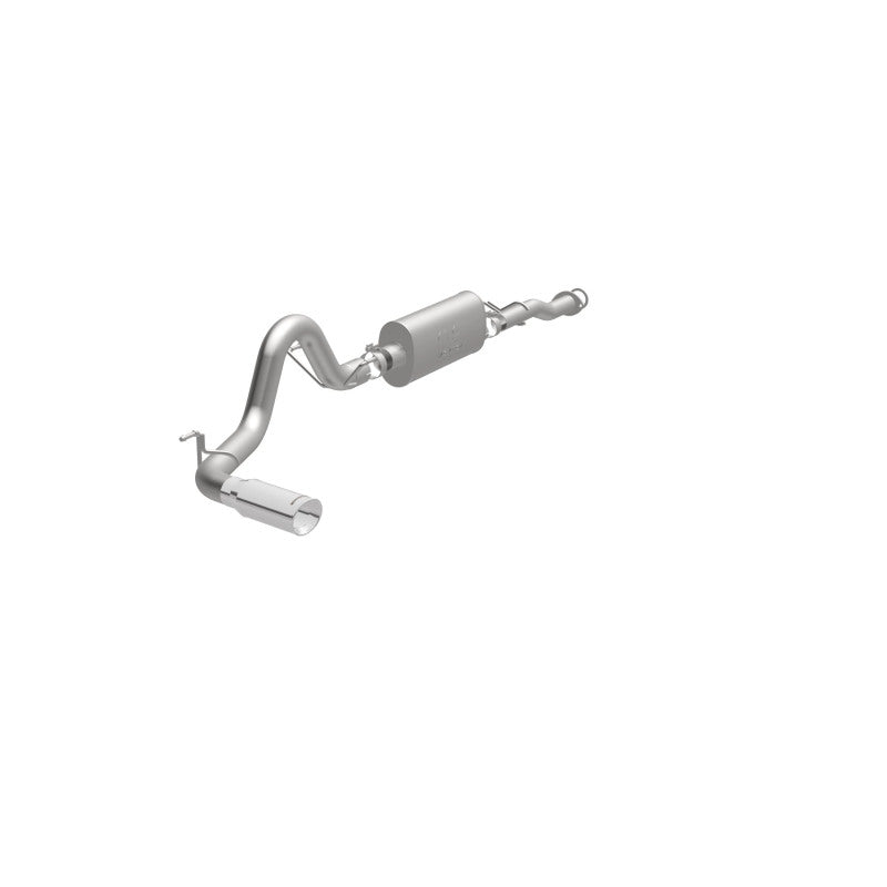MagnaFlow Cat-Back 2016 Toyota Tacoma 3.5L V6 SS 3in Single Pass Side Exit Rear 4in Tip exhaust system