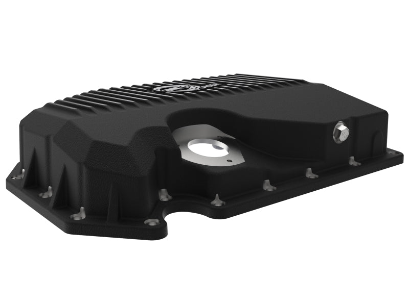 aFe 05-19 VW 1.8L/2.0L w/ Oil Sensor Engine Oil Pan Black POWER Street Series w/ Machined Fins Secondary image