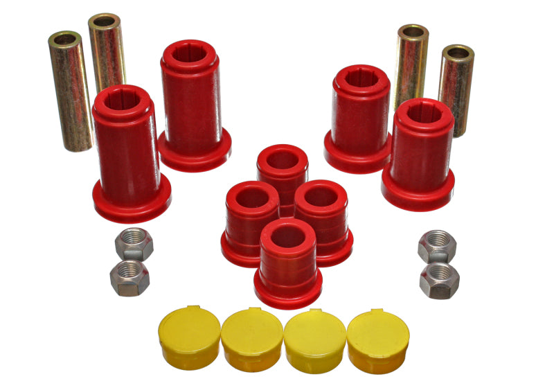 Energy Suspension 98-99 Tahoe/Yukon/Denali / 98-95 K5 Blazer 4WD Red Front End C/A Bushing Set Secondary image