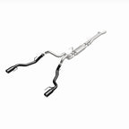 MagnaFlow SYS Cat-Back 2017 Ford F-150 Raptor 3.5L Dual Black Coated 3in Tips performance exhaust system for trucks