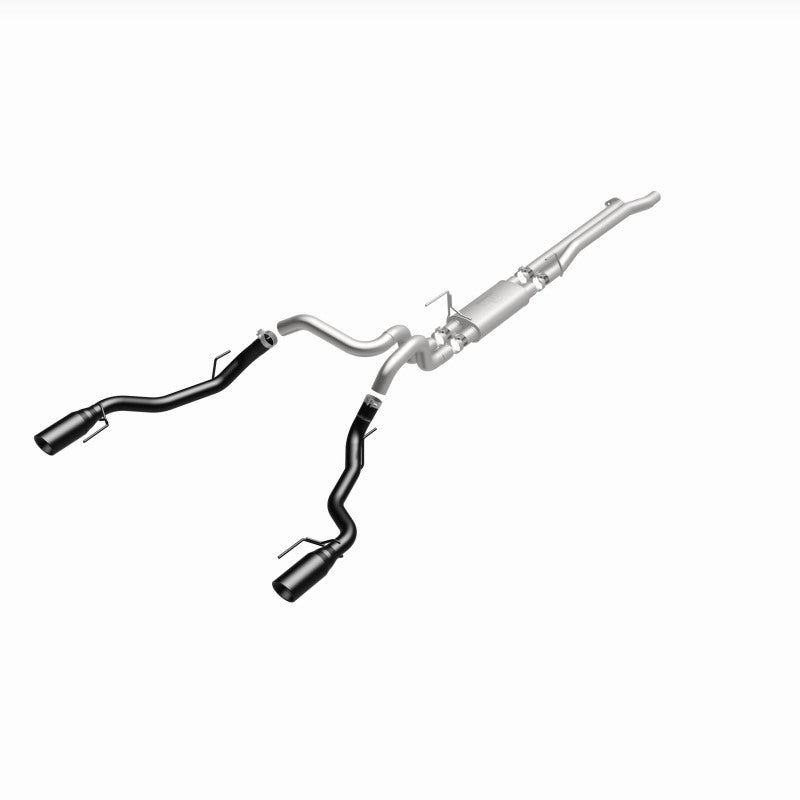 MagnaFlow SYS Cat-Back 2017 Ford F-150 Raptor 3.5L Dual Black Coated 3in Tips performance exhaust system for trucks