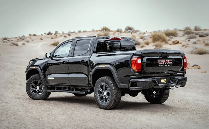 MagnaFlow 2023+ Chevy Colorado Overland Series Cat-Back Exhaust on GMC Canyon off-road truck.