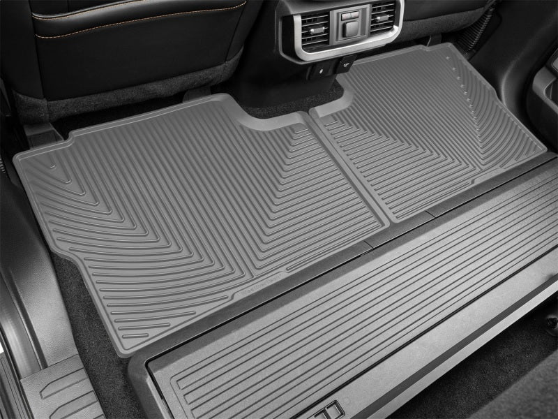 WeatherTech 2021+ Ford F-150 SuperCrew/Raptor Rear Rubber Mats - Grey Secondary image