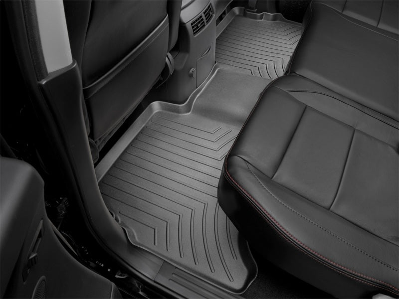 WeatherTech 04+ Nissan Titan Crew Cab Rear FloorLiner - Black in vehicle