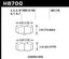 Hawk 2006-2007 Subaru Impreza WRX HPS 5.0 Front Brake Pads specifications dimension diagram