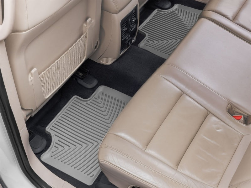 WeatherTech 11-21 Jeep Grand Cherokee Rear Rubber Mats - Grey Secondary image