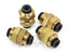 Air Lift Universal Bulkhead Union 3/8in PTC x 3/8in PTC-DOT brass fittings for offroad performance upgrades