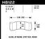 Hawk StopTech ST-60 Caliper Performance Ceramic Street Brake Pads dimensions and specifications.