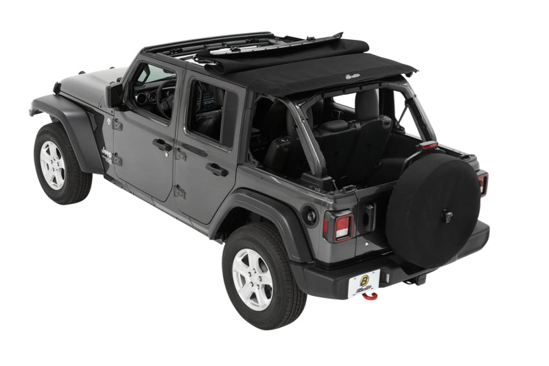 Bestop 18-26 Jeep Wrangler JL 4-Door Trektop (Premium Black Twill) Secondary image