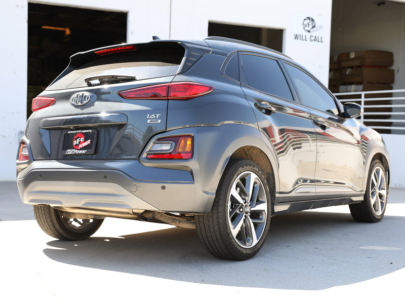 aFe Takeda 2-1/2in 304 SS Axle-Back Exhaust (No Muffler) 18-21 Hyundai Kona L4 1.6L (t) Secondary image