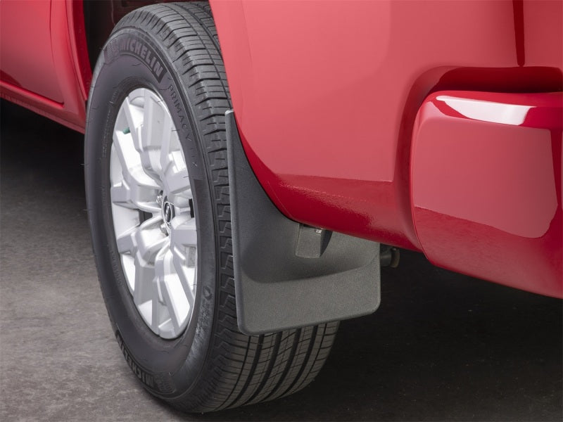 WeatherTech 22-23 Nissan Frontier D41 (No Pro-X/Pro-4X) No Drill Rear MudFlaps - Black Secondary image