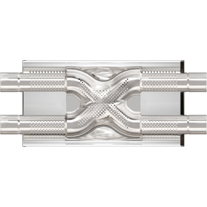 MagnaFlow Muffler Mag SS 18X5X8 2.5 D/D for offroad performance upgrades