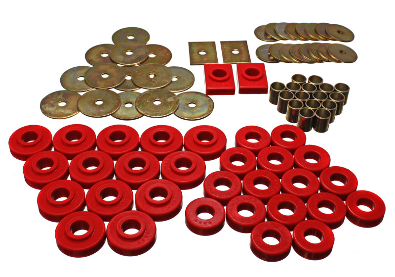 Energy Suspension GM Body Mount Set - Red off road parts Main image