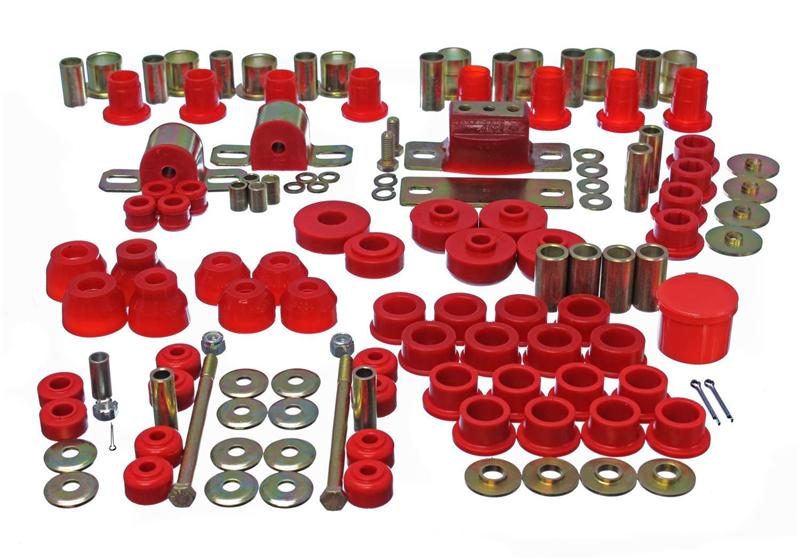 Energy Suspension 63-82 Chevrolet Corvette Red Hyper-flex Master Bushing Set for offroad performance upgrades