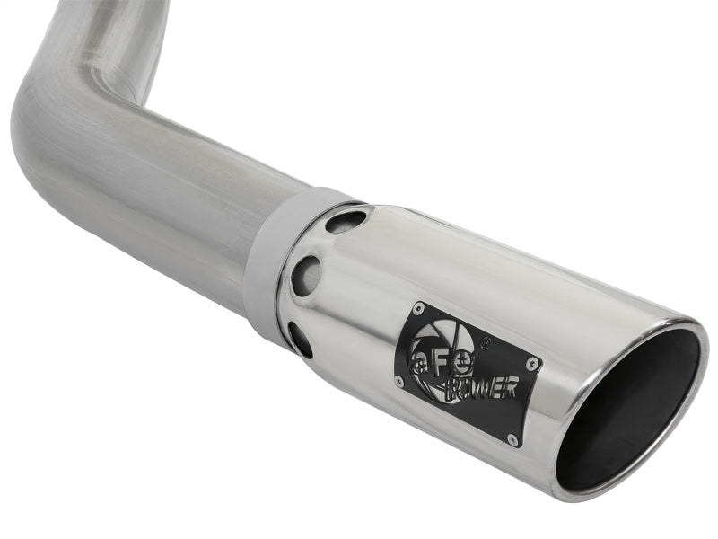 aFe LARGE BORE HD 4in 409-SS DPF-Back Exhaust w/Polished Tip 07.5-12 Dodge Diesel Trucks L6-6.7L(td) Secondary image