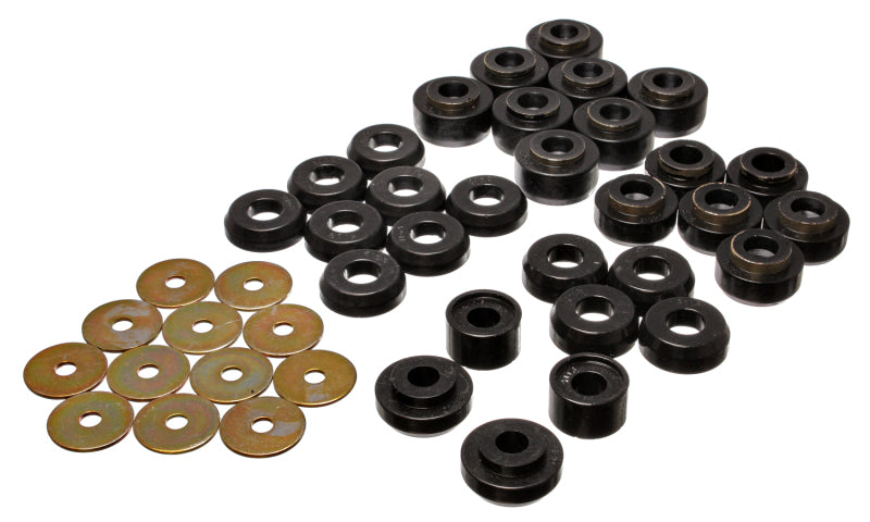 Energy Suspension Chevrolet 4 door Black Body Mounts (Recommended for Police/Taxi/Race) parts for suspension upgrades