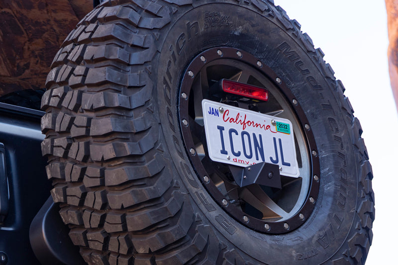ICON 2018+ Jeep Wrangler JL License Relocation Kit Secondary image