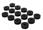 Energy Suspension 55-73 Jeep CJ5/CJ7/CJ8 Scrambler Black Body (Cab) Mount Set black polyurethane mounts for offroad performance
