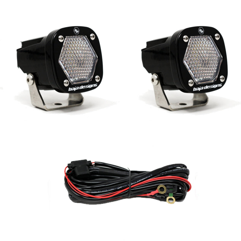 Baja Designs S1 Work/Scene LED Light w/ Mounting Bracket Pair Main image