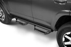 N-Fab Predator Pro Step System 14-18 Toyota 4 Runner SUV 4 Door Gas - Tex Black installed on truck side.