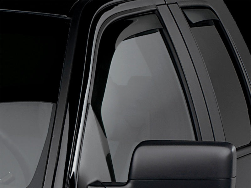 WeatherTech 04-14 Ford F-150 SuperCrew Front Side Window Deflectors - Dark Tint Secondary image