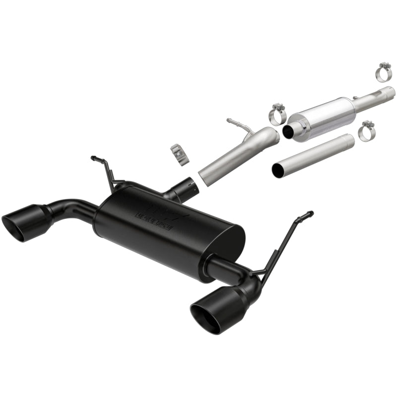 MagnaFlow Cat-Back 12-16 Jeep Wrangler GT 3.6L V6 Black Tips Main image