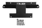 DV8 Offroad 21-22 Ford Bronco Factory Front Bumper Licence Relocation Bracket - Front with mounting hardware