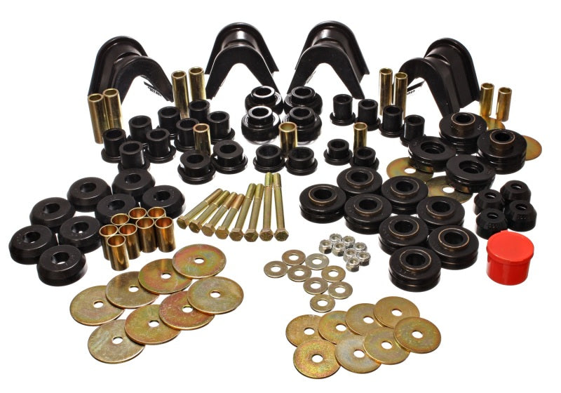 Energy Suspension 66-77 Ford Bronco 4WD (w/ 4 Deg C-Bushings) Black Hyper-Flex Master Bushing Set Secondary image