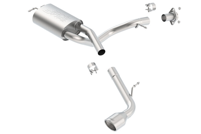 Borla 05-08 Scion tC Rear Muffler with installation pieces.