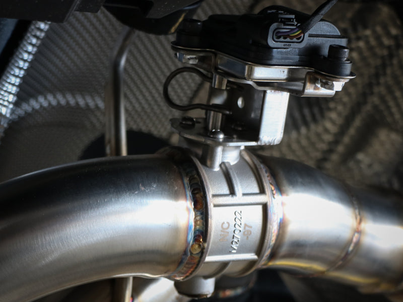 aFe POWER Takeda 2020 Toyota Supra L6-3.0L (t) 3in-2.5in 304 SS CB Exhaust Carbon Tips Secondary image