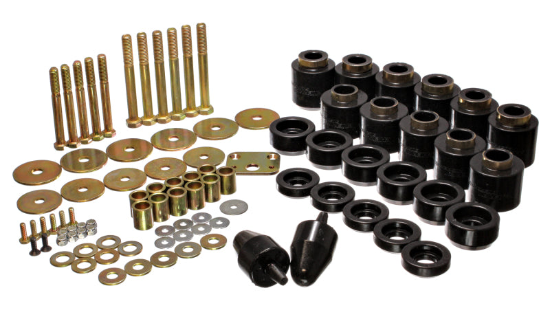Energy Suspension 1in Black Body Lift Kit hardware set