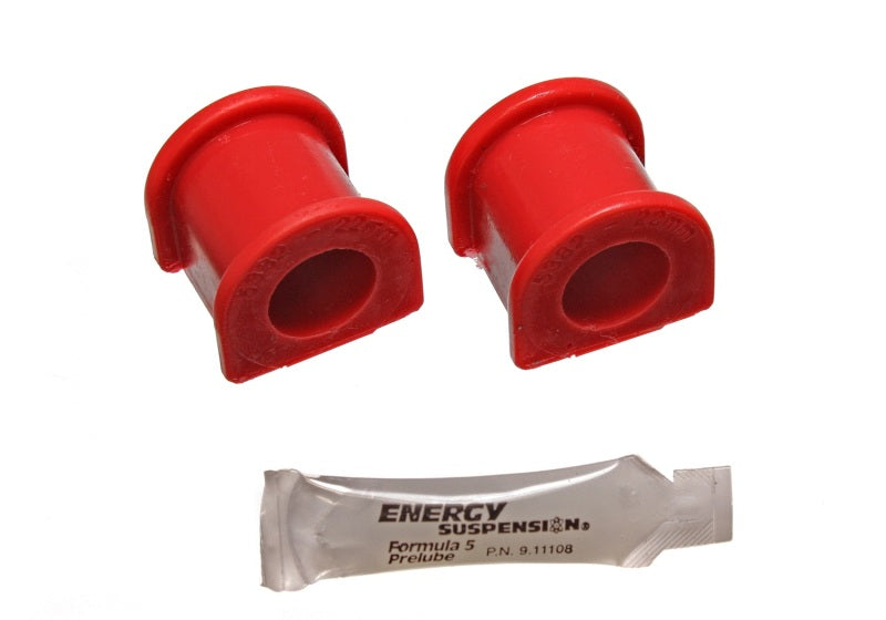 Energy Suspension 96-00 Honda Civic/CRX Red 22mm Front Sway Bar Bushings with lubricant Main image