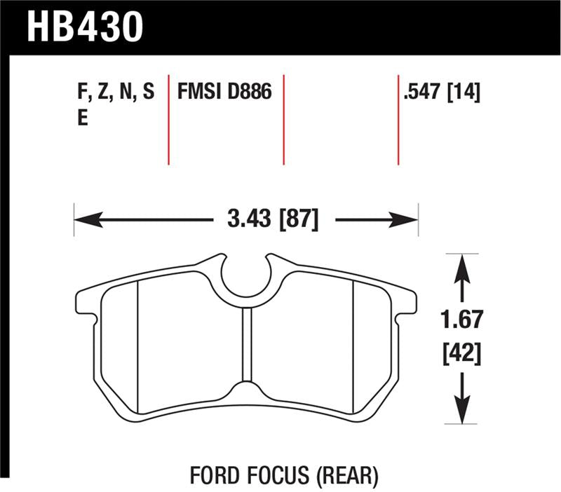 Hawk HP+ Street Brake Pads Secondary image