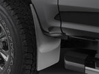 WeatherTech 2017 Ford F-250 / F-350 No Drill Mudflaps - Black installed on truck