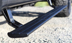 AMP Research 15-20 Chevy/GMC Silverado 2500-3500/Sierra 2500-3500/Crew & Double Cab PowerStep close-up view with a rugged design.