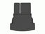 WeatherTech 2025+ Toyotas Rav4 Hybrid Seatback Cargo Liner HP - Black on a white background