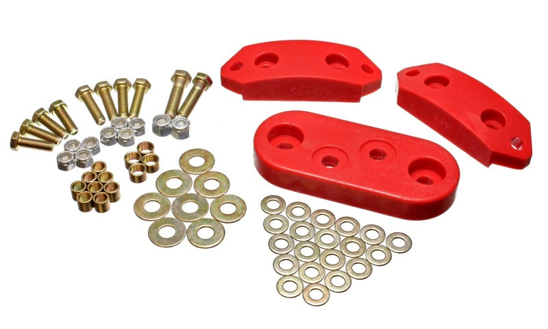 Energy Suspension 61-73 VW Beetle/70-73 Super Beetle Red Motor and Trans Mount Bushings (Inc H/W) parts and hardware set Main image