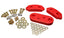 Energy Suspension 61-73 VW Beetle/70-73 Super Beetle Red Motor and Trans Mount Bushings (Inc H/W) parts and hardware set