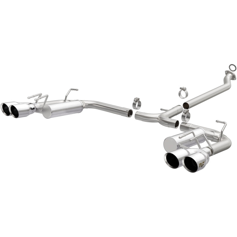 MagnaFlow 18-19 Toyota Camry XSE 2.5L (FWD) Street Series Cat-Back Exhaust w/4in Polished Quad Tips Main image
