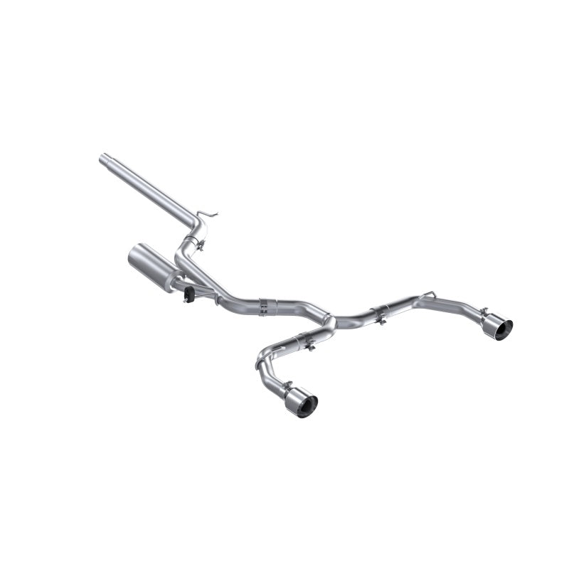 MBRP 2022 Volkswagen Golf GTI MK8 T304 SS 3in Cat-Back Exhaust 2.5in Dual Split Rear w/ SS Tips Secondary image