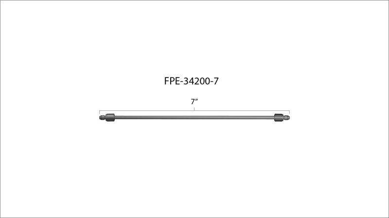 Fleece Performance 7in High Pressure Fuel Line (8mm x 3.5mm Line M14x1.5 Nuts) Secondary image