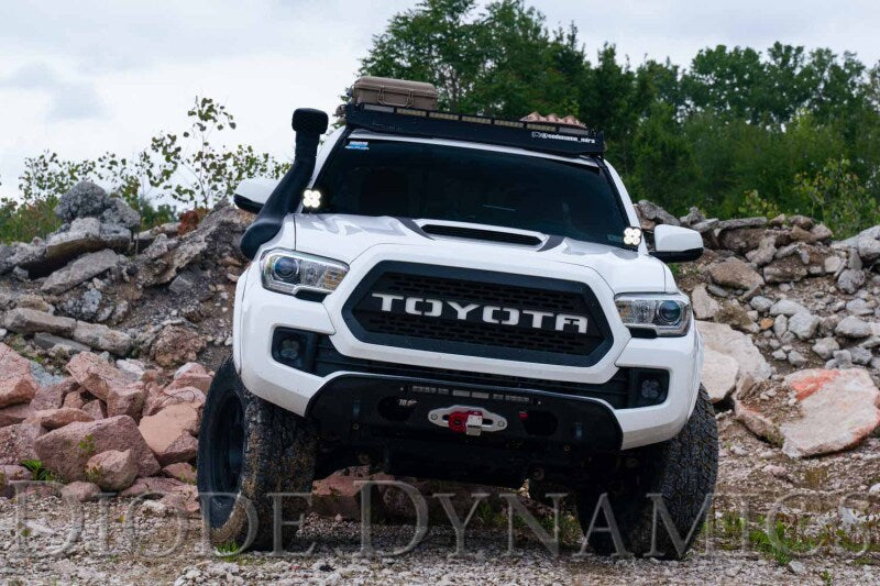 Diode Dynamics 16-21 Toyota Tacoma Sport SS3 LED Ditch Light Kit - White Combo Secondary image