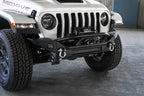DV8 Offroad 18-23 Jeep Wrangler JL / 20-23 Jeep Gladiator JT FS-7 Mid-Width Winch Front Bumper with offroad tires