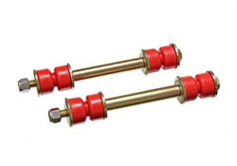 Energy Suspension Universal 3 9/16 Inch Red Front/Rear Sway Bar End Links w/ Hardware for offroad performance upgrades. Main image