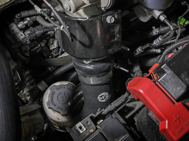aFe 19-23 RAM Diesel L6-6.7L BladeRunner 3.5 IN Aluminum Cold Charge Pipe - Black Secondary image
