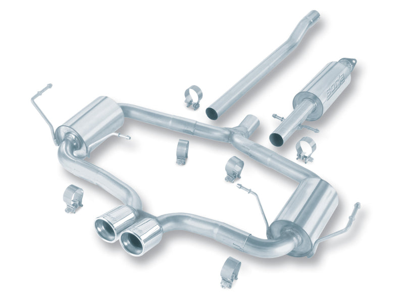 Borla 04-06 Mini Cooper S (Incl. Convertible) Aggressive Cat-back exhaust system and components.